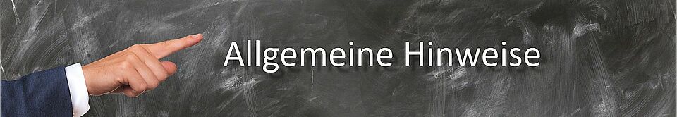 Allgemeine HInweise